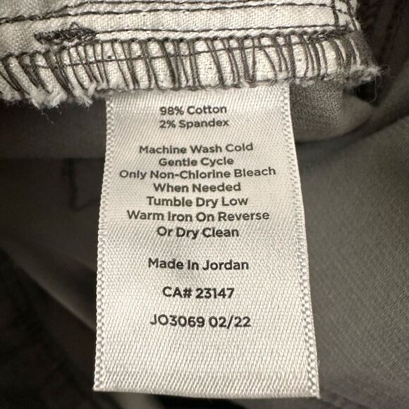 Talbots Corduroy Straight Leg Pant size 14P Grey - Picture 8 of 8